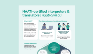 NAATI-certified interpreters & translators useful resources